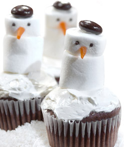 Marshmallow snowmen